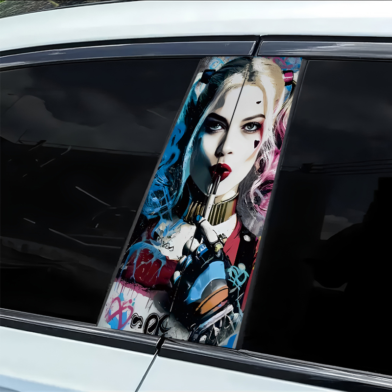 Car Accessories Joker - 2 piezas de pegatinas para pilar