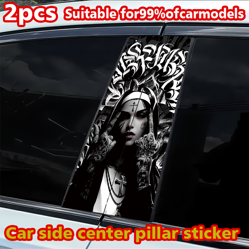 Car Accessories Joker - 2 pegatinas para pilar B de