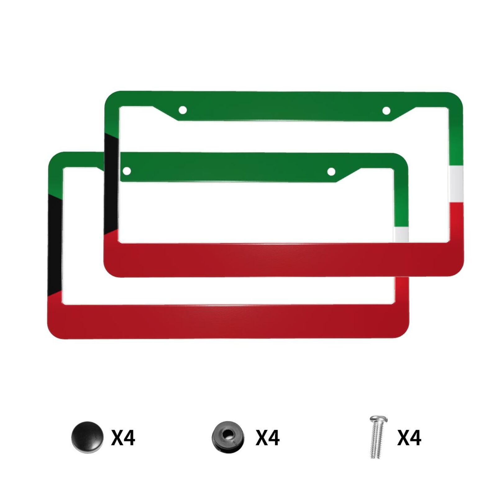Car Accessories Kuwait - Patrón de bandera de Kuwait, aleación