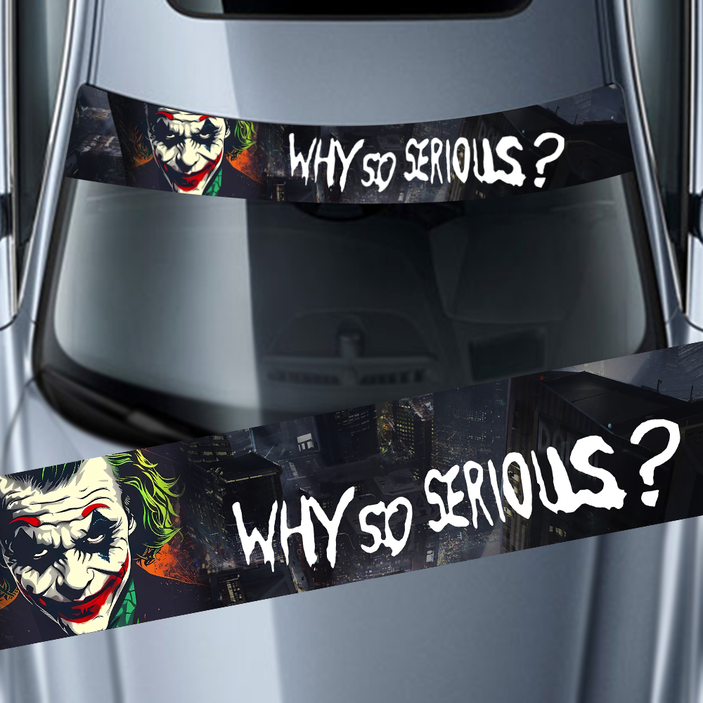 Car Accessories Joker - Por qué tan seria pegatina de