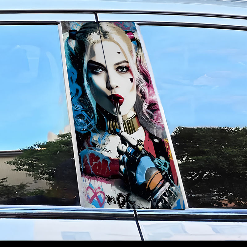 2 piezas de pegatinas para pil - Car Accessories Joker reseña y precio