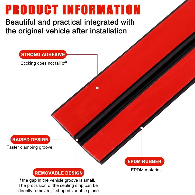 Burlete de goma para coche sin - Car Accessories Window reseña y precio